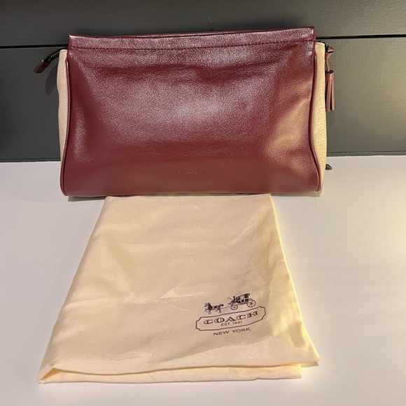 Coach Colorblock Animal Print Leather Clutch - Picture 3 of 4